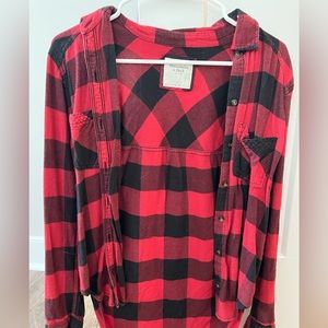 Abercrombie flannel size S